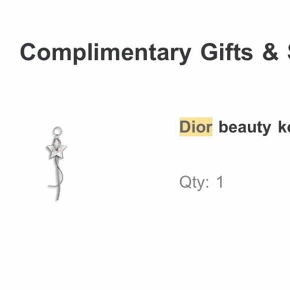 Dior beauty Gift w/purchase , novelty silver star - Picture 8 of 8